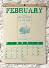 Load image into Gallery viewer, Peacock: 2024 Wood Type Calendar