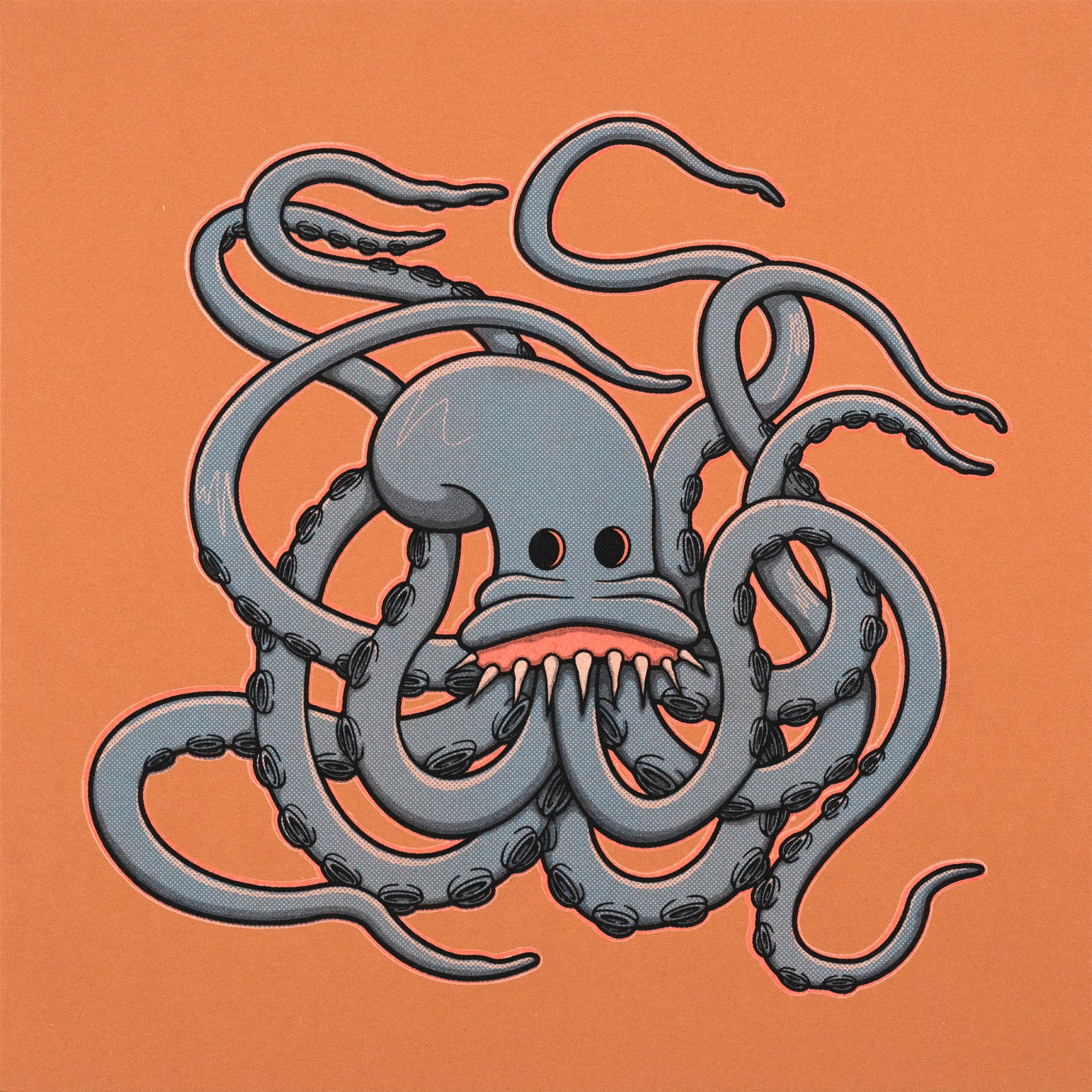 Craig Fisher: Popcorn Octopus Octograph [orange]