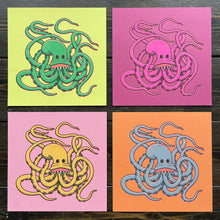 Load image into Gallery viewer, Craig Fisher: Popcorn Octopus Octographs [set of 4]