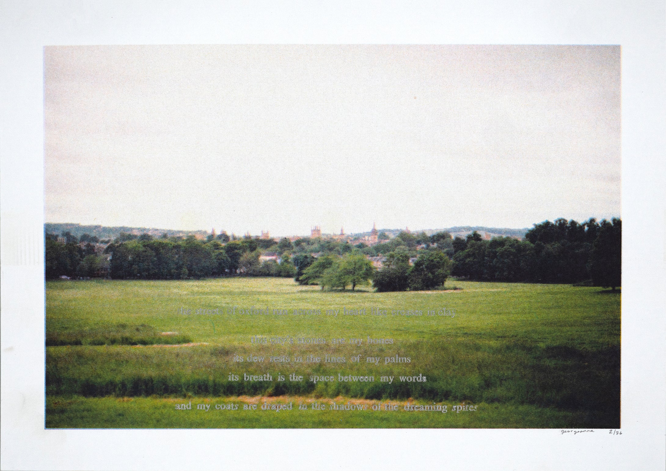 Georgeanna Zahradka : Oxford Bones