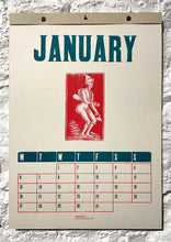 Load image into Gallery viewer, Peacock: 2025 Wood Type Calendar