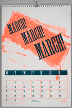 Load image into Gallery viewer, Peacock: 2026 Risograph &amp; Letterpress Calendar