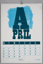Load image into Gallery viewer, Peacock: 2026 Risograph &amp; Letterpress Calendar