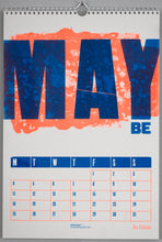 Load image into Gallery viewer, Peacock: 2026 Risograph &amp; Letterpress Calendar