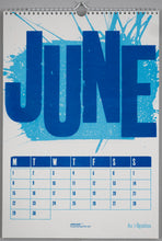 Load image into Gallery viewer, Peacock: 2026 Risograph &amp; Letterpress Calendar