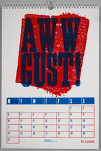 Load image into Gallery viewer, Peacock: 2026 Risograph &amp; Letterpress Calendar