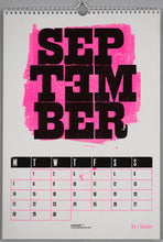 Load image into Gallery viewer, Peacock: 2026 Risograph &amp; Letterpress Calendar