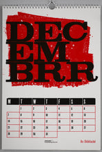 Load image into Gallery viewer, Peacock: 2026 Risograph &amp; Letterpress Calendar