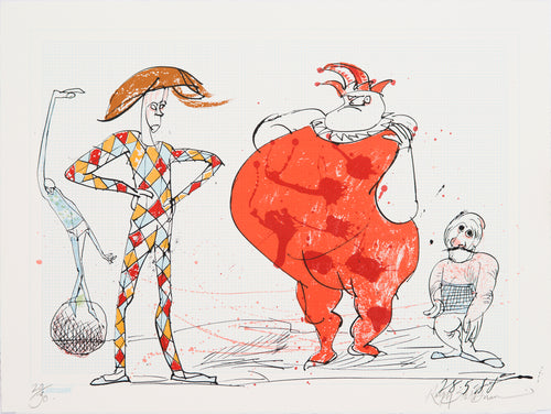 Ralph Steadman: Picasso 347 Suite Homage - Harlequin 2
