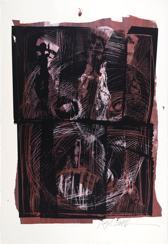 Ralph Steadman - Sarajevo Spectrum (large monoprint 01)