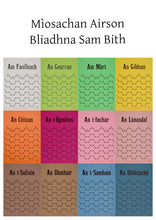 Load image into Gallery viewer, Red Wizard Creates: Scottish Gaelic wall planner