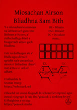 Load image into Gallery viewer, Red Wizard Creates: Scottish Gaelic wall planner