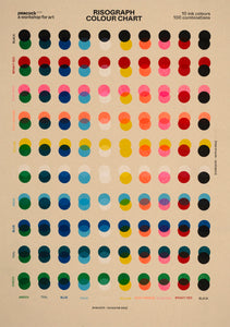 Peacock: Risograph Colour Chart (A5) - pack 2
