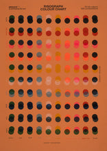 Load image into Gallery viewer, Peacock: Risograph Colour Chart Set (18xA3)