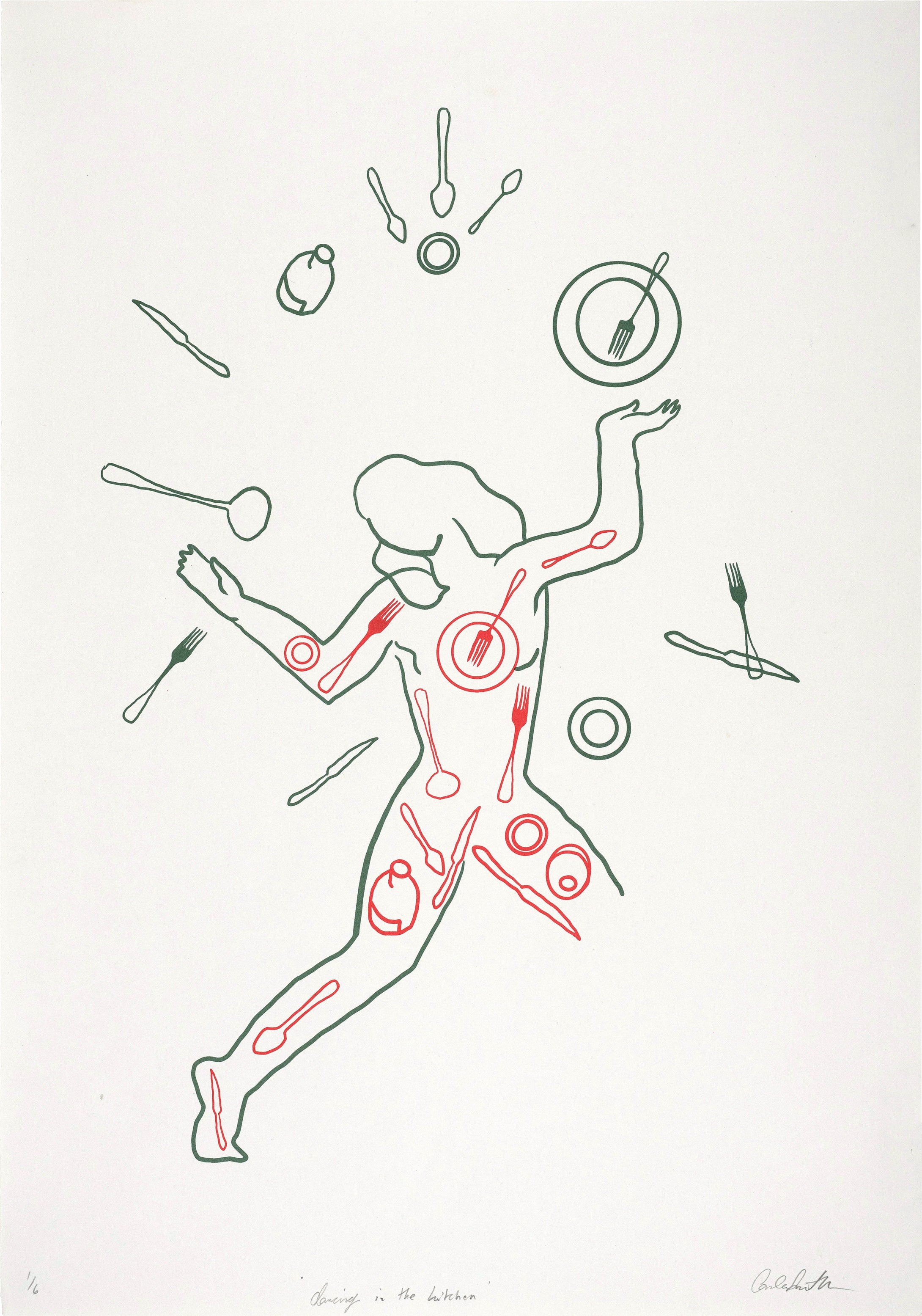 Carla Smith: Dancing in the Kitchen (Red)