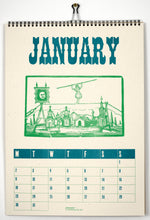 Load image into Gallery viewer, Peacock: 2023 Wood Type Calendar