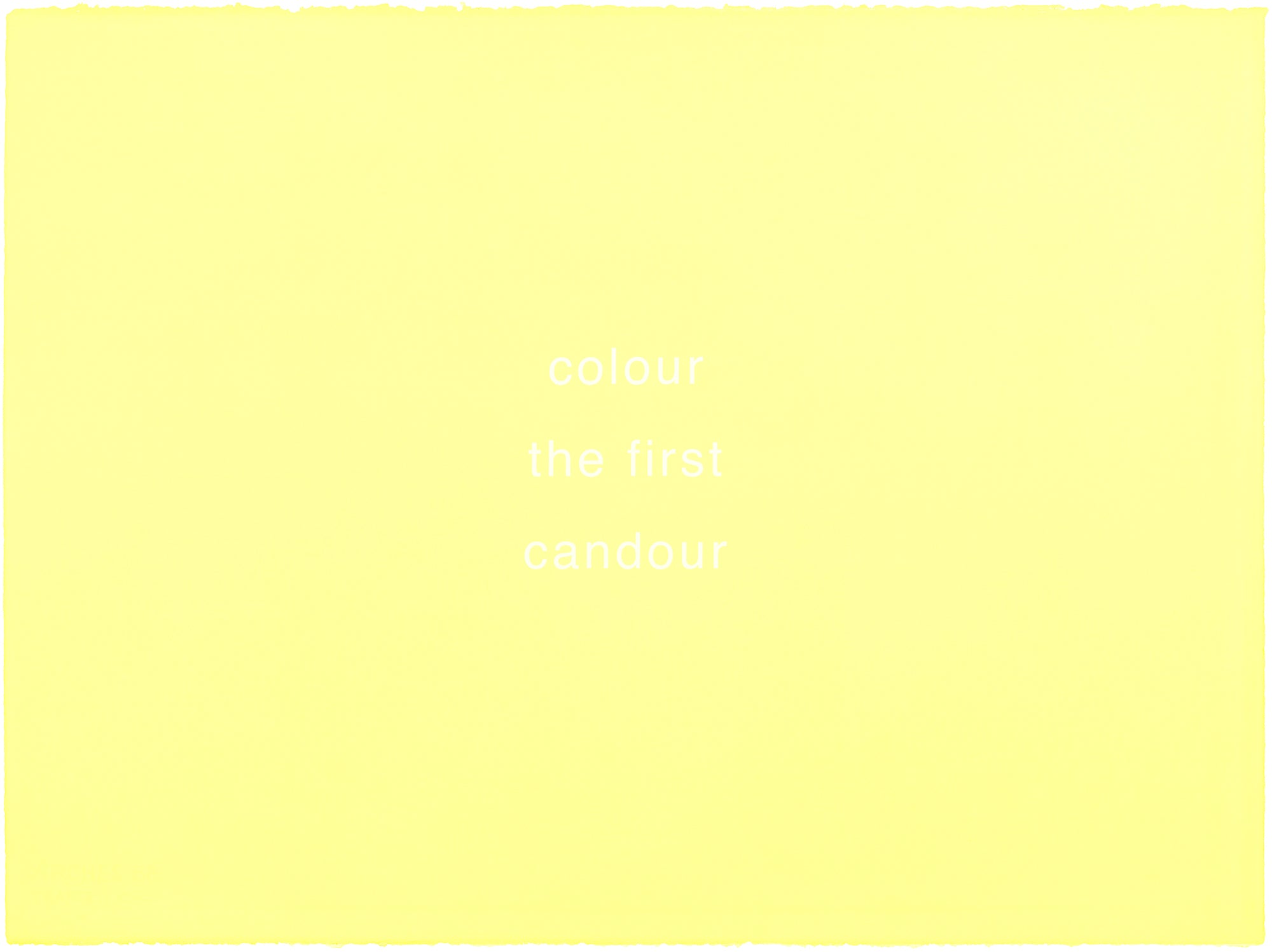 Thomas A Clark: Colour