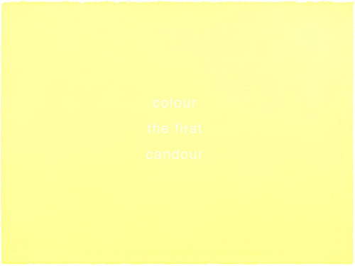 Thomas A Clark: Colour