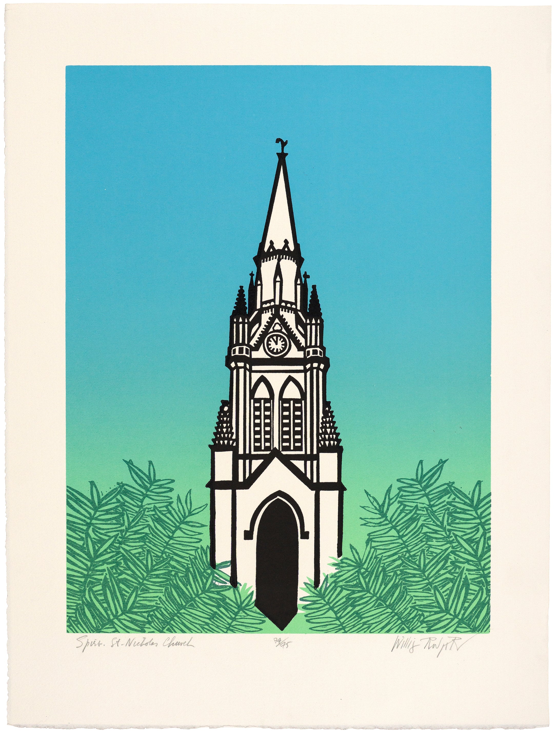 Willie Rodger: Spire, St. Nicholas Church